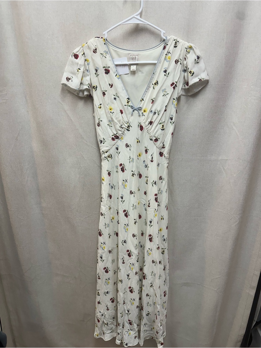 Gap x doen cream floral women’s dress